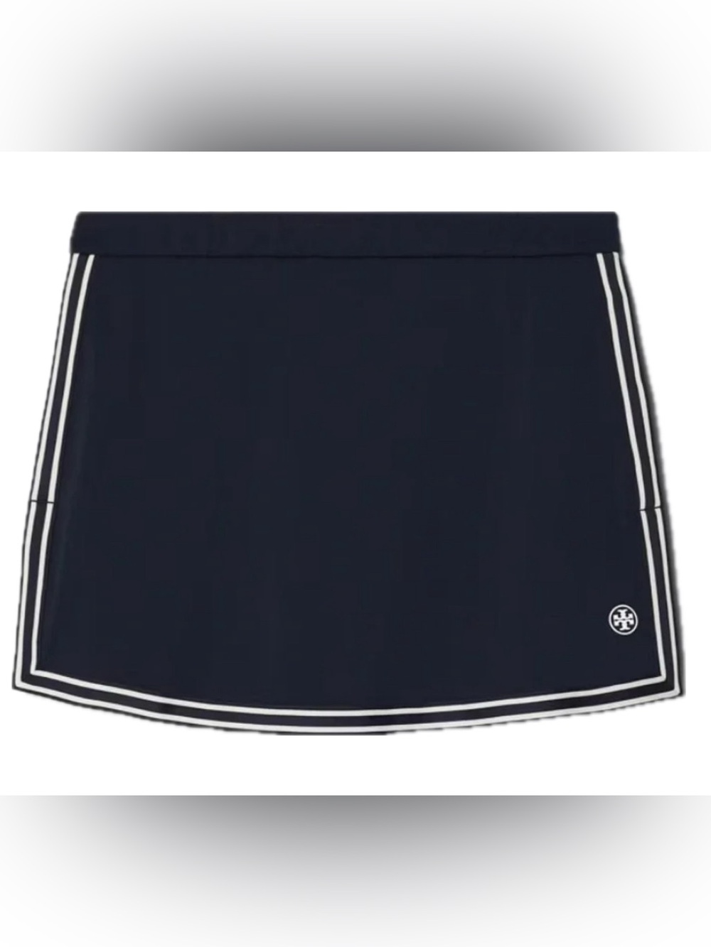 Tory Burch Navy TECH PIQUÉ TENNIS SKIRT XS